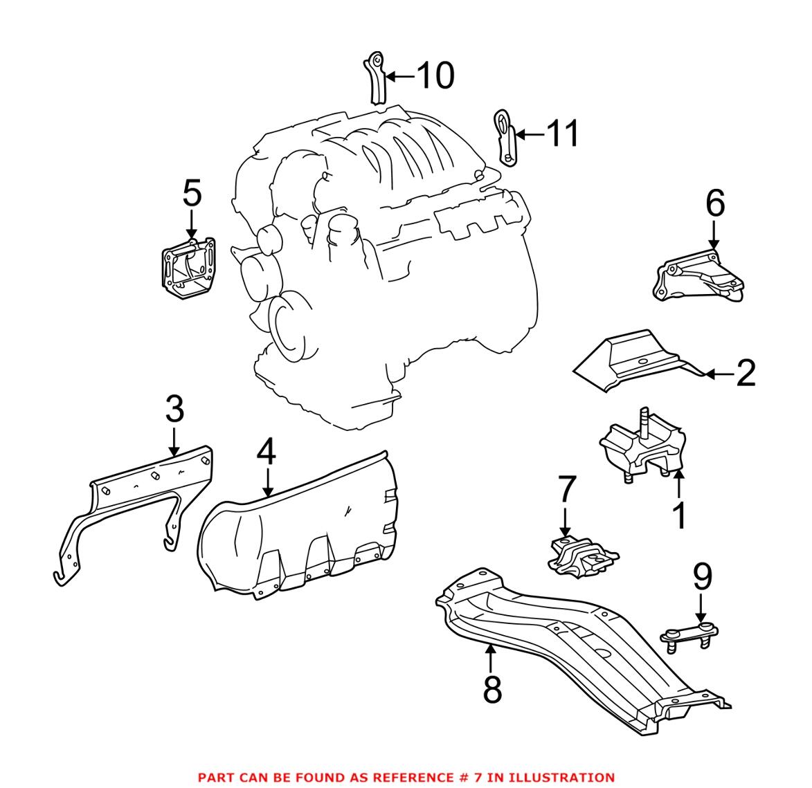 Mercedes Transmission Mount 1632400218